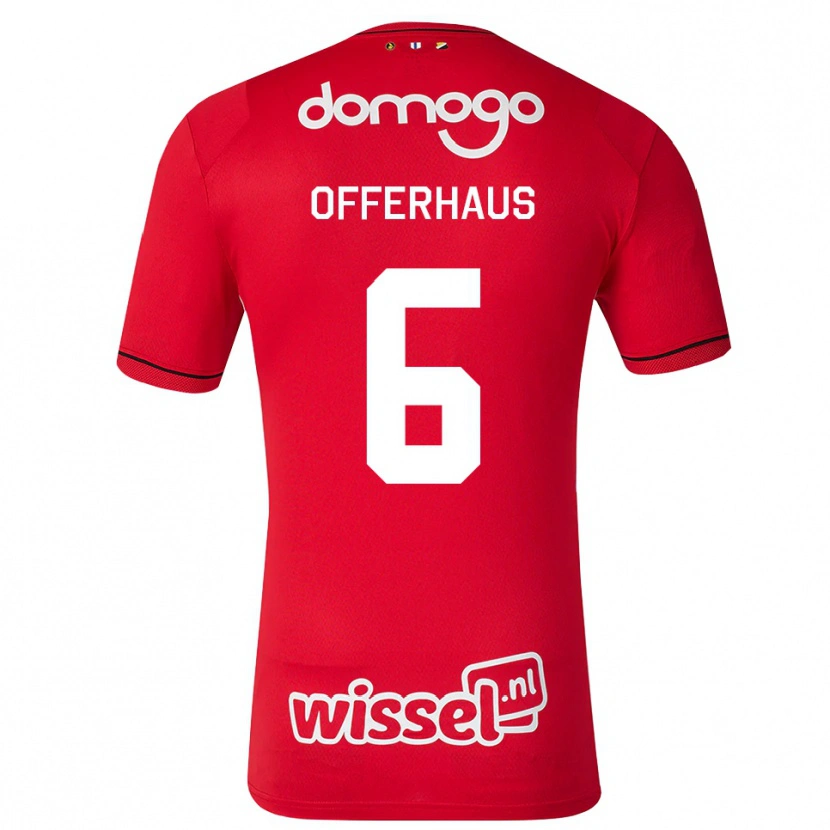 Danxen Damen Guus Offerhaus #6 Rot Weiß Schwarz Heimtrikot Trikot 2026/27 T-Shirt Schweiz