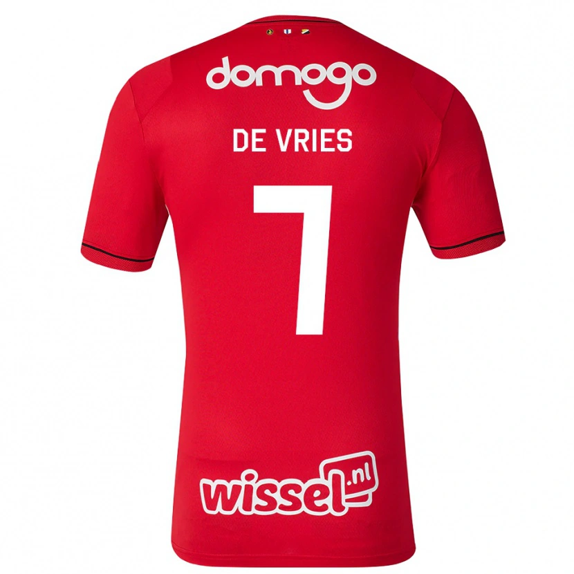 Danxen Damen Miles De Vries #7 Rot Weiß Schwarz Heimtrikot Trikot 2026/27 T-Shirt Schweiz