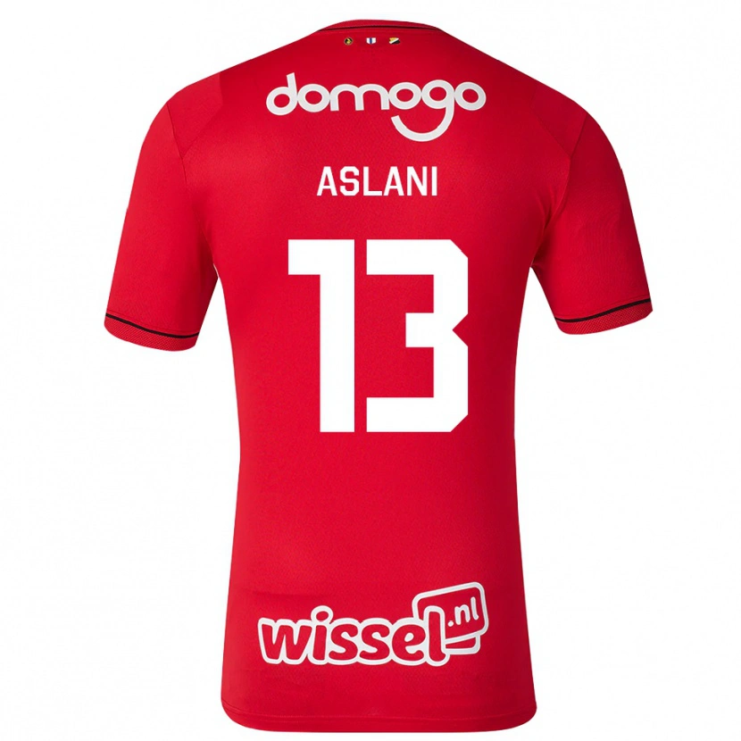 Danxen Damen Abdullah Aslani #13 Rot Weiß Schwarz Heimtrikot Trikot 2026/27 T-Shirt Schweiz