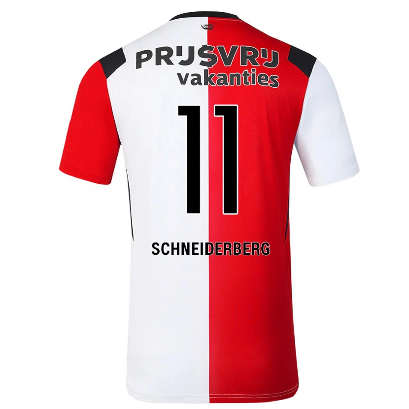 Danxen Damen July Schneiderberg #11 Rot Weiß Schwarz Heimtrikot Trikot 2026/27 T-Shirt Schweiz
