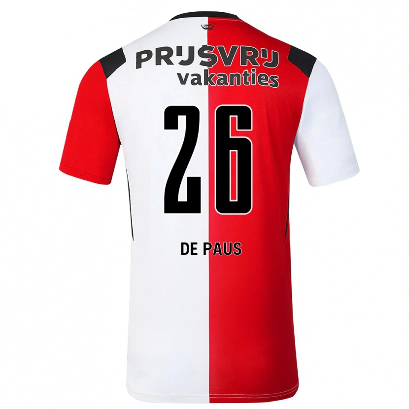 Danxen Damen Sanne De Paus #26 Rot Weiß Schwarz Heimtrikot Trikot 2026/27 T-Shirt Schweiz