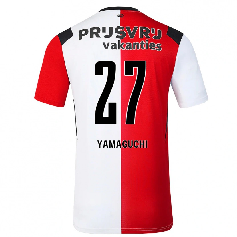 Danxen Damen Keina Yamaguchi #27 Rot Weiß Schwarz Heimtrikot Trikot 2026/27 T-Shirt Schweiz