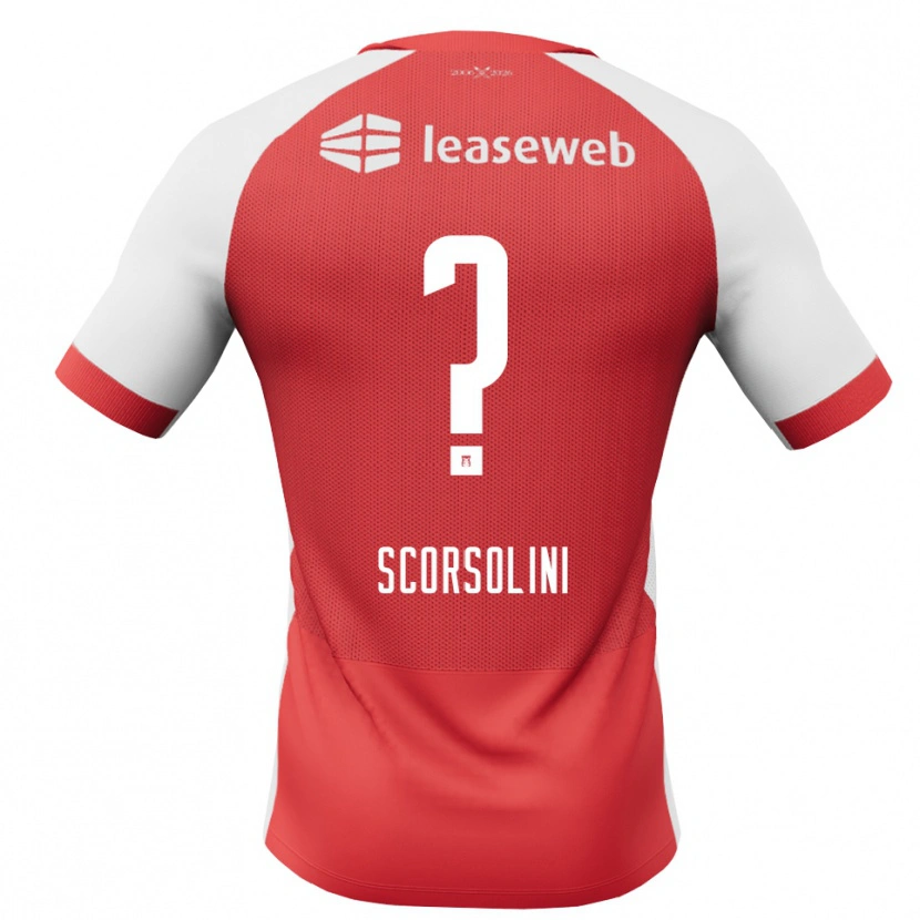 Danxen Damen Luca Scorsolini #0 Rot Weiß Schwarz Heimtrikot Trikot 2026/27 T-Shirt Schweiz