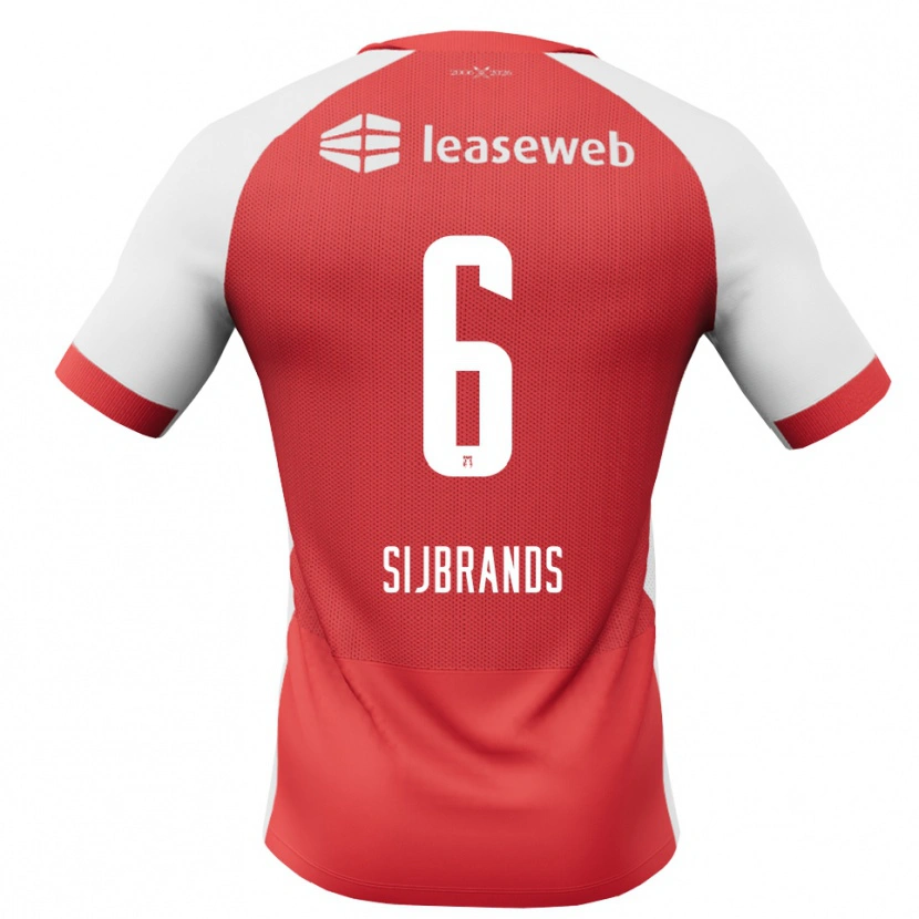 Danxen Damen Julian Sijbrands #6 Rot Weiß Schwarz Heimtrikot Trikot 2026/27 T-Shirt Schweiz
