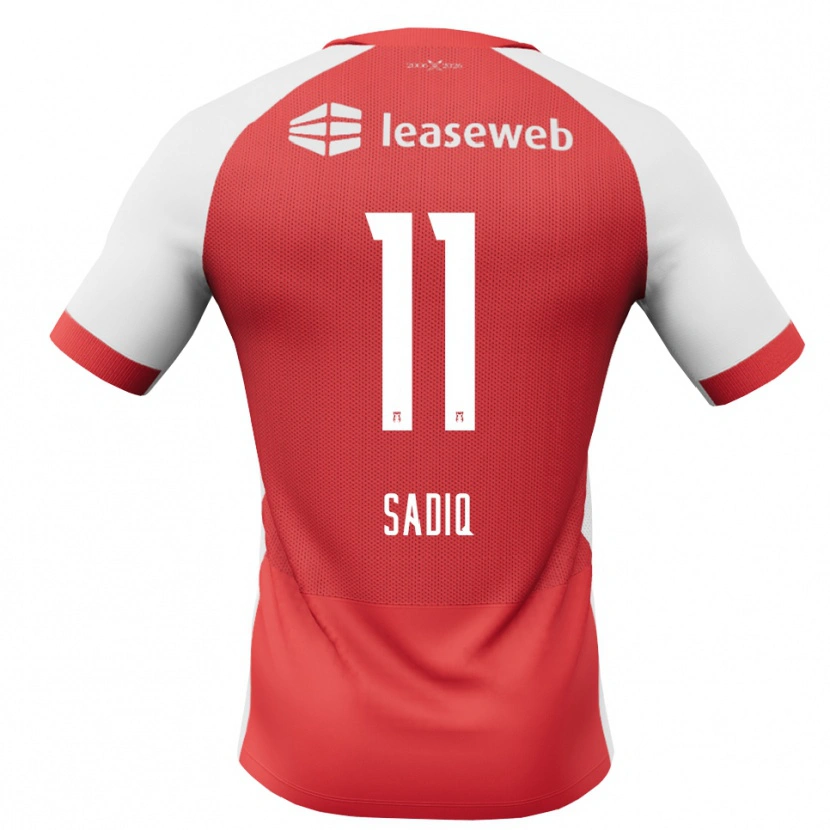 Danxen Damen Ibrahim Sadiq #11 Rot Weiß Schwarz Heimtrikot Trikot 2026/27 T-Shirt Schweiz
