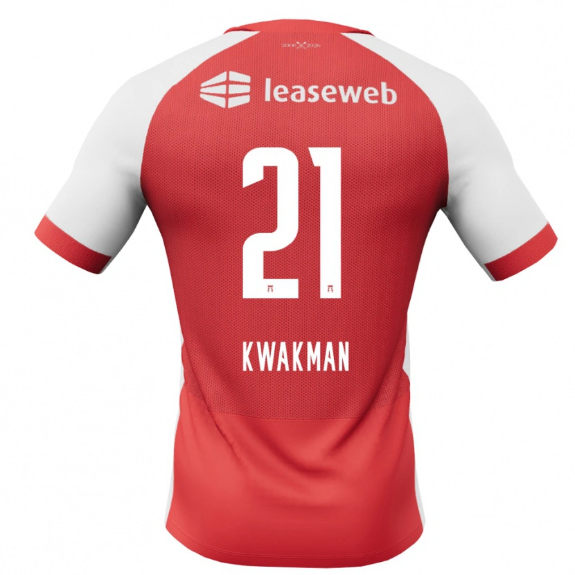 Danxen Damen Dave Kwakman #21 Rot Weiß Schwarz Heimtrikot Trikot 2026/27 T-Shirt Schweiz