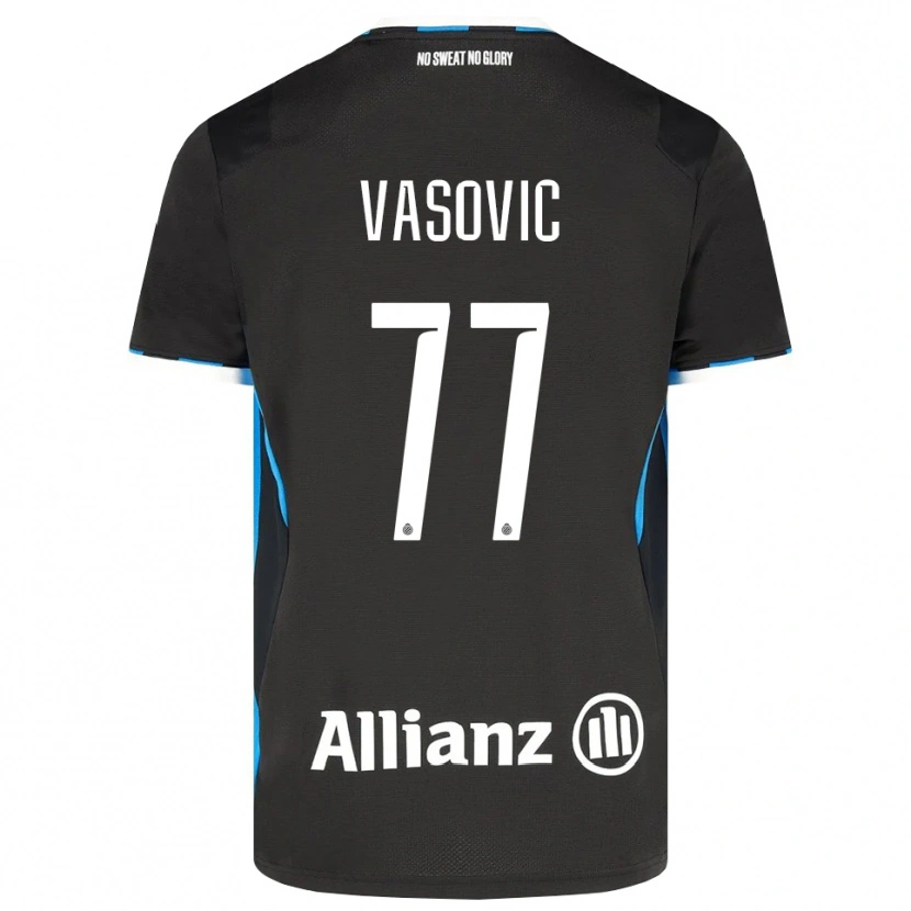 Danxen Damen Andrej Vasovic #77 Schwarz Rot Blau Heimtrikot Trikot 2026/27 T-Shirt Schweiz