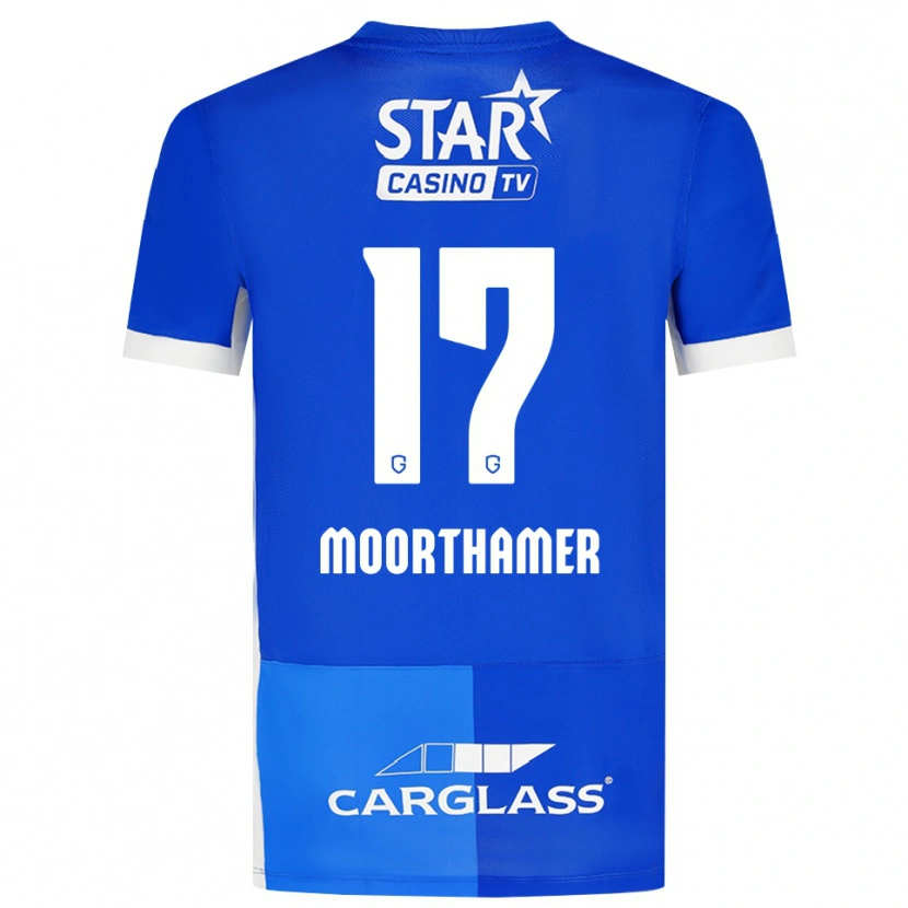 Danxen Damen Tinus Moorthamer #17 Mittelblau Königlichblau Weiß Heimtrikot Trikot 2026/27 T-Shirt Schweiz