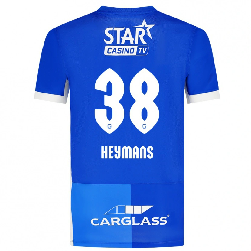 Danxen Damen Daan Heymans #38 Mittelblau Königlichblau Weiß Heimtrikot Trikot 2026/27 T-Shirt Schweiz