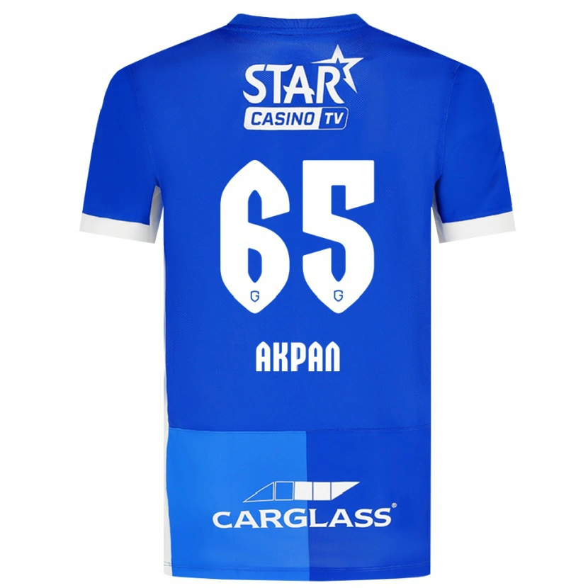 Danxen Damen Christian Akpan #65 Mittelblau Königlichblau Weiß Heimtrikot Trikot 2026/27 T-Shirt Schweiz