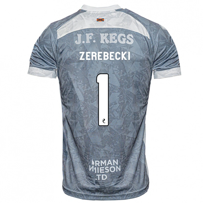 Danxen Damen Kuba Zerebecki #1 Hellgrau Auswärtstrikot Trikot 2026/27 T-Shirt Schweiz