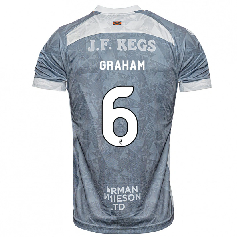 Danxen Damen Ross Graham #6 Hellgrau Auswärtstrikot Trikot 2026/27 T-Shirt Schweiz