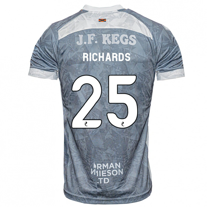 Danxen Damen Dave Richards #25 Hellgrau Auswärtstrikot Trikot 2026/27 T-Shirt Schweiz