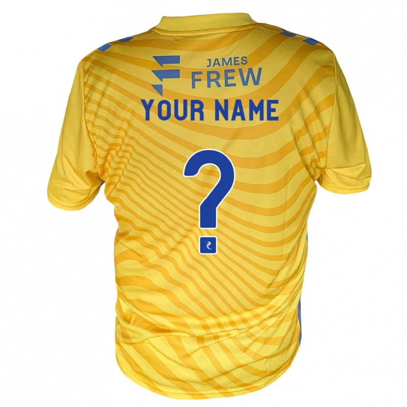 Danxen Damen Ihren Namen #0 Königsblau Gelb Auswärtstrikot Trikot 2026/27 T-Shirt Schweiz