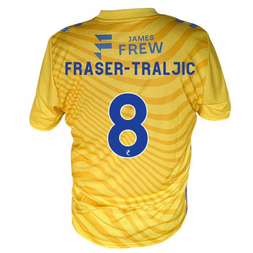 Danxen Damen Kali Fraser-Traljic #8 Königsblau Gelb Auswärtstrikot Trikot 2026/27 T-Shirt Schweiz