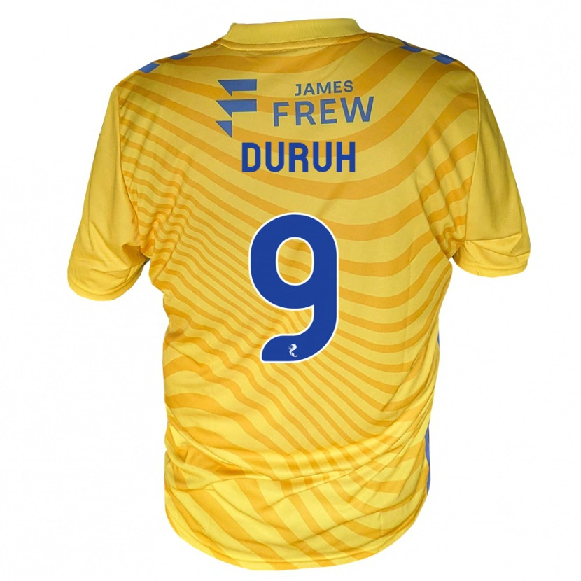 Danxen Damen Samuel Duruh #9 Königsblau Gelb Auswärtstrikot Trikot 2026/27 T-Shirt Schweiz