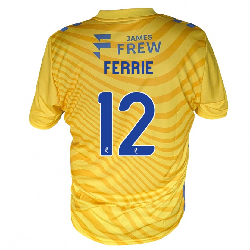 Danxen Damen Calum Ferrie #12 Königsblau Gelb Auswärtstrikot Trikot 2026/27 T-Shirt Schweiz