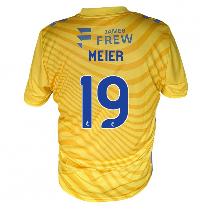 Danxen Damen Jonathan Meier #19 Königsblau Gelb Auswärtstrikot Trikot 2026/27 T-Shirt Schweiz