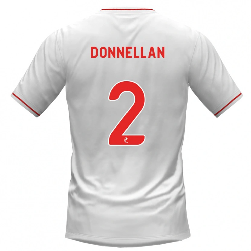 Danxen Damen Shaun Donnellan #2 Weiß Rot Auswärtstrikot Trikot 2026/27 T-Shirt Schweiz