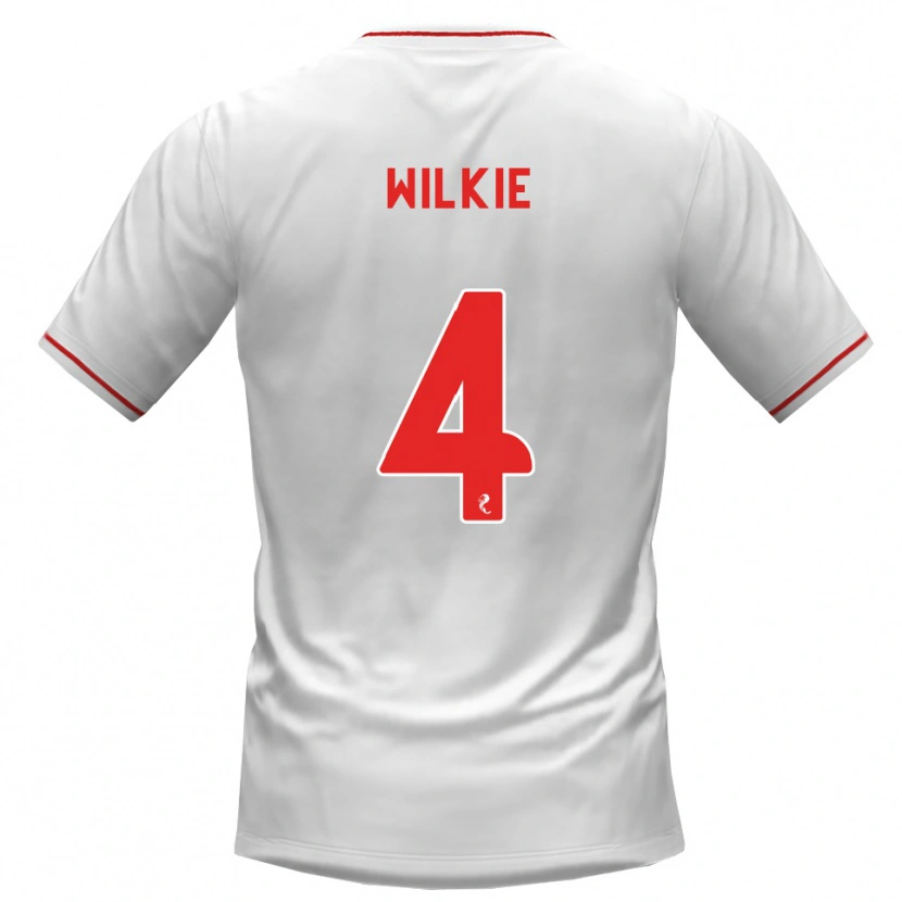 Danxen Damen Jack Wilkie #4 Weiß Rot Auswärtstrikot Trikot 2026/27 T-Shirt Schweiz
