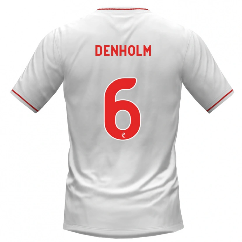 Danxen Damen Aidan Denholm #6 Weiß Rot Auswärtstrikot Trikot 2026/27 T-Shirt Schweiz