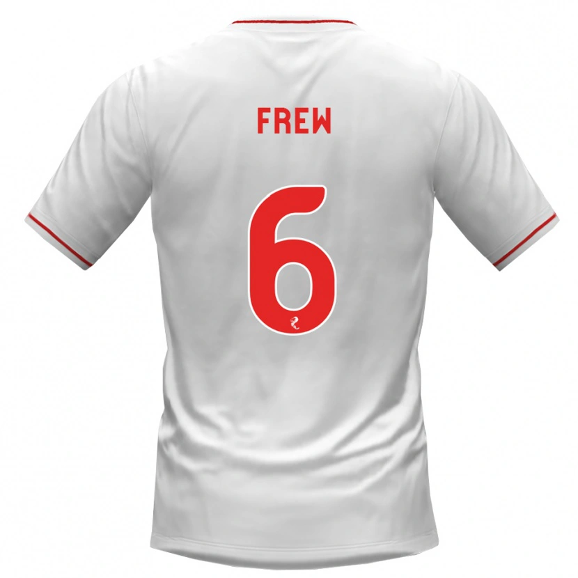 Danxen Damen Natasha Frew #6 Weiß Rot Auswärtstrikot Trikot 2026/27 T-Shirt Schweiz