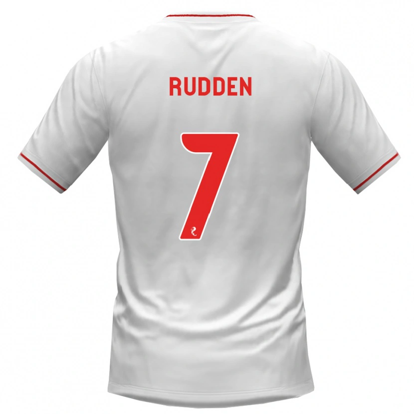Danxen Damen Zak Rudden #7 Weiß Rot Auswärtstrikot Trikot 2026/27 T-Shirt Schweiz