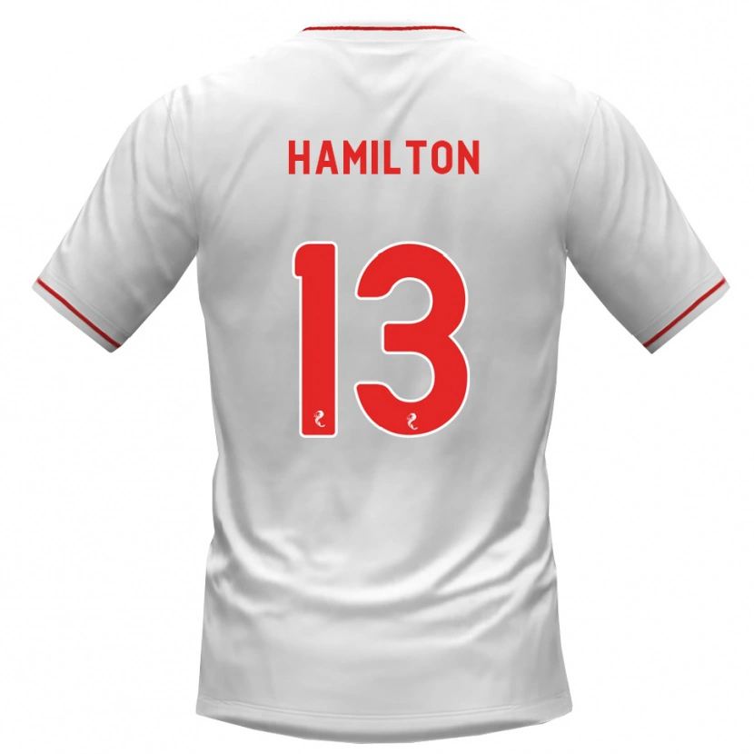 Danxen Damen Jack Hamilton #13 Weiß Rot Auswärtstrikot Trikot 2026/27 T-Shirt Schweiz