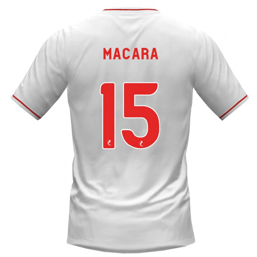 Danxen Damen Elise Macara #15 Weiß Rot Auswärtstrikot Trikot 2026/27 T-Shirt Schweiz