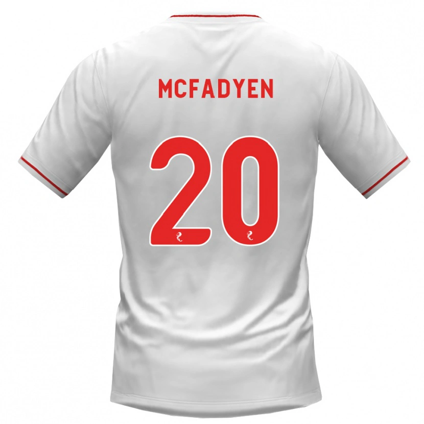 Danxen Damen Emma Mcfadyen #20 Weiß Rot Auswärtstrikot Trikot 2026/27 T-Shirt Schweiz