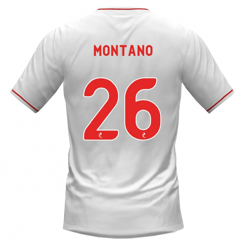Danxen Damen Cristian Montano #26 Weiß Rot Auswärtstrikot Trikot 2026/27 T-Shirt Schweiz