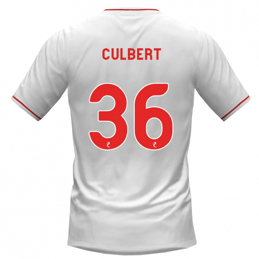 Danxen Damen Sam Culbert #36 Weiß Rot Auswärtstrikot Trikot 2026/27 T-Shirt Schweiz