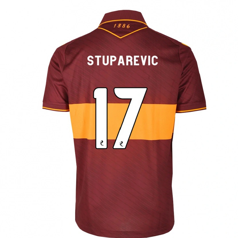 Danxen Damen Filip Stuparevic #17 Orange Maroon Auswärtstrikot Trikot 2026/27 T-Shirt Schweiz
