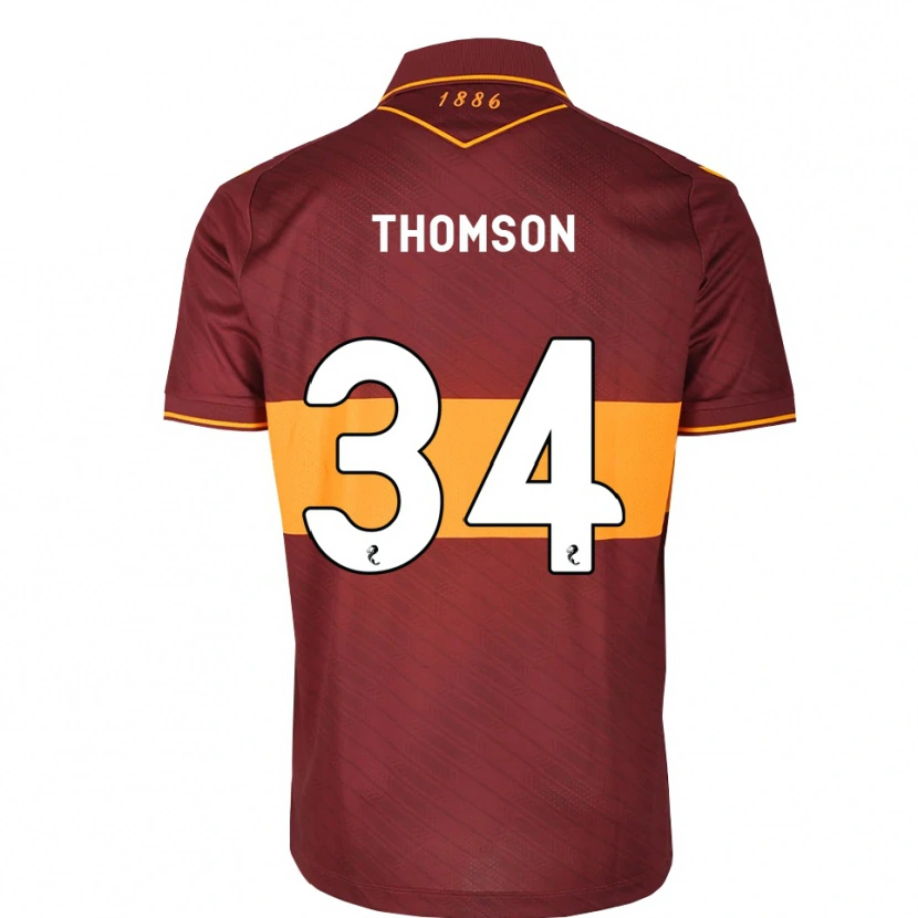 Danxen Damen Aaron Thomson #34 Orange Maroon Auswärtstrikot Trikot 2026/27 T-Shirt Schweiz
