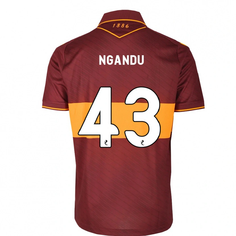 Danxen Damen Samuel Ngandu #43 Orange Maroon Auswärtstrikot Trikot 2026/27 T-Shirt Schweiz