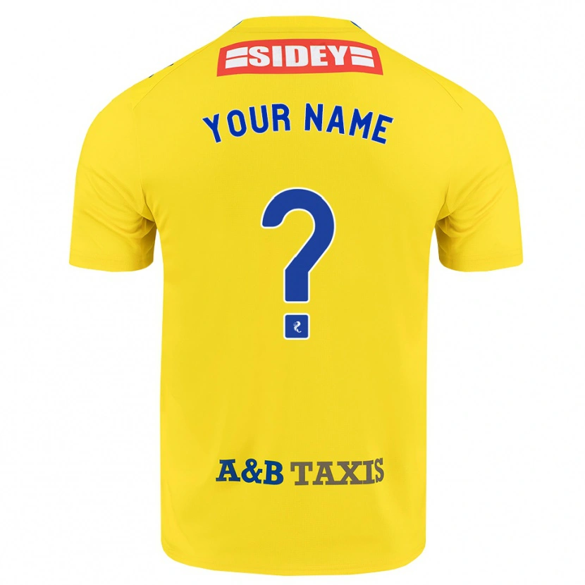 Danxen Damen Ihren Namen #0 Gelb Blau Schwarz Auswärtstrikot Trikot 2026/27 T-Shirt Schweiz