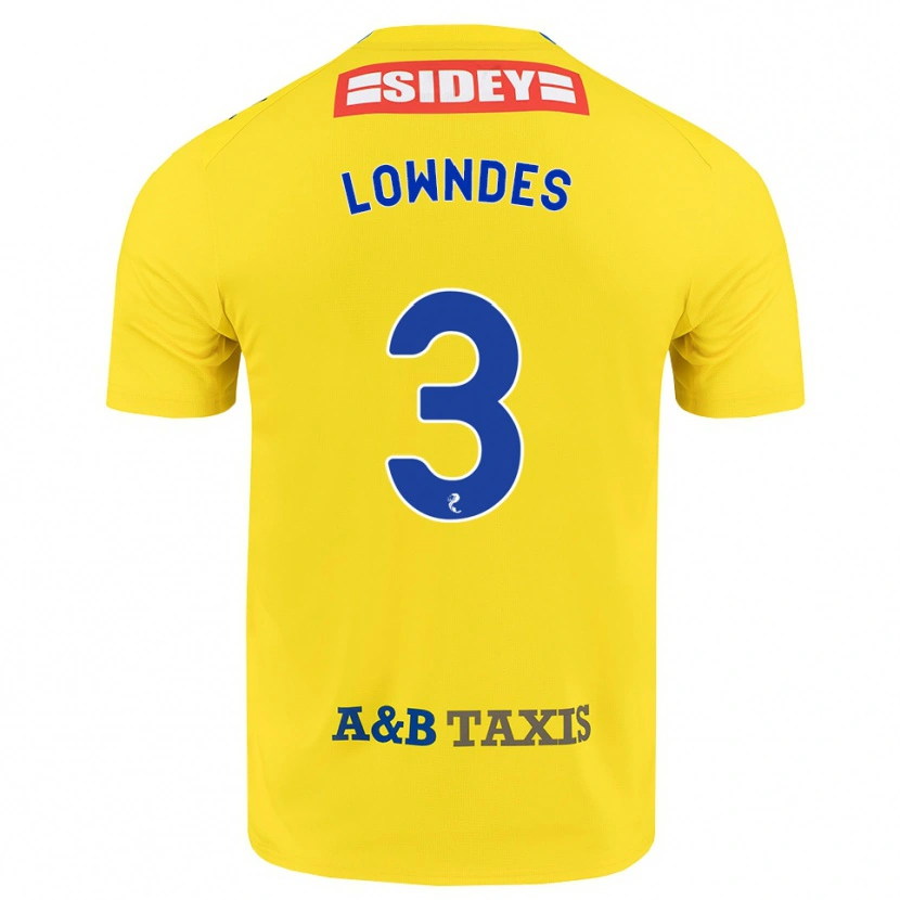 Danxen Damen Thomas Lowndes #3 Gelb Blau Schwarz Auswärtstrikot Trikot 2026/27 T-Shirt Schweiz