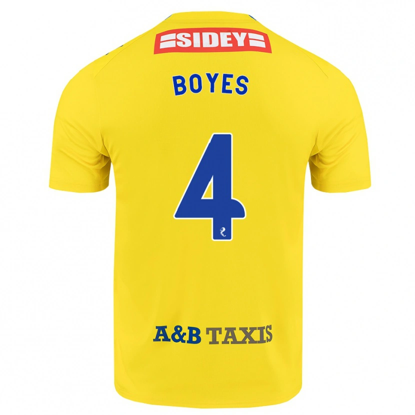 Danxen Damen Morgan Boyes #4 Gelb Blau Schwarz Auswärtstrikot Trikot 2026/27 T-Shirt Schweiz