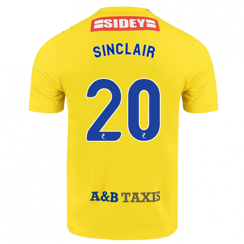 Danxen Damen Ross Sinclair #20 Gelb Blau Schwarz Auswärtstrikot Trikot 2026/27 T-Shirt Schweiz