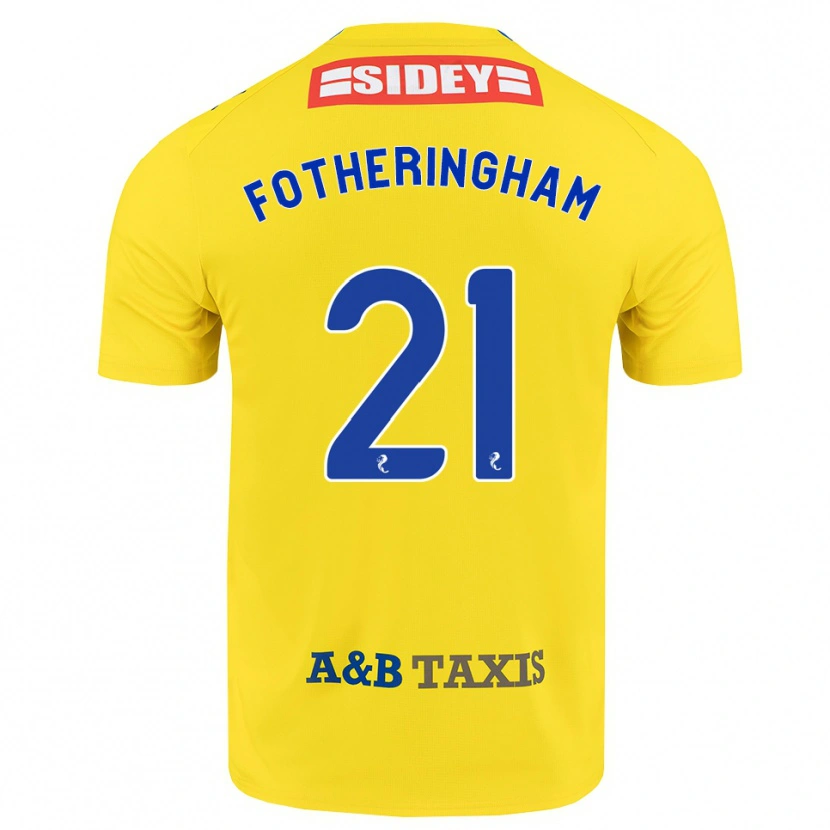 Danxen Damen Kai Fotheringham #21 Gelb Blau Schwarz Auswärtstrikot Trikot 2026/27 T-Shirt Schweiz