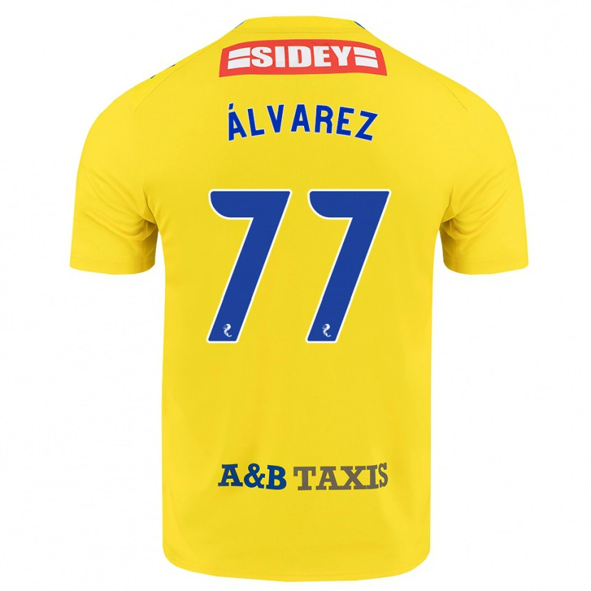 Danxen Damen Unax Álvarez #77 Gelb Blau Schwarz Auswärtstrikot Trikot 2026/27 T-Shirt Schweiz