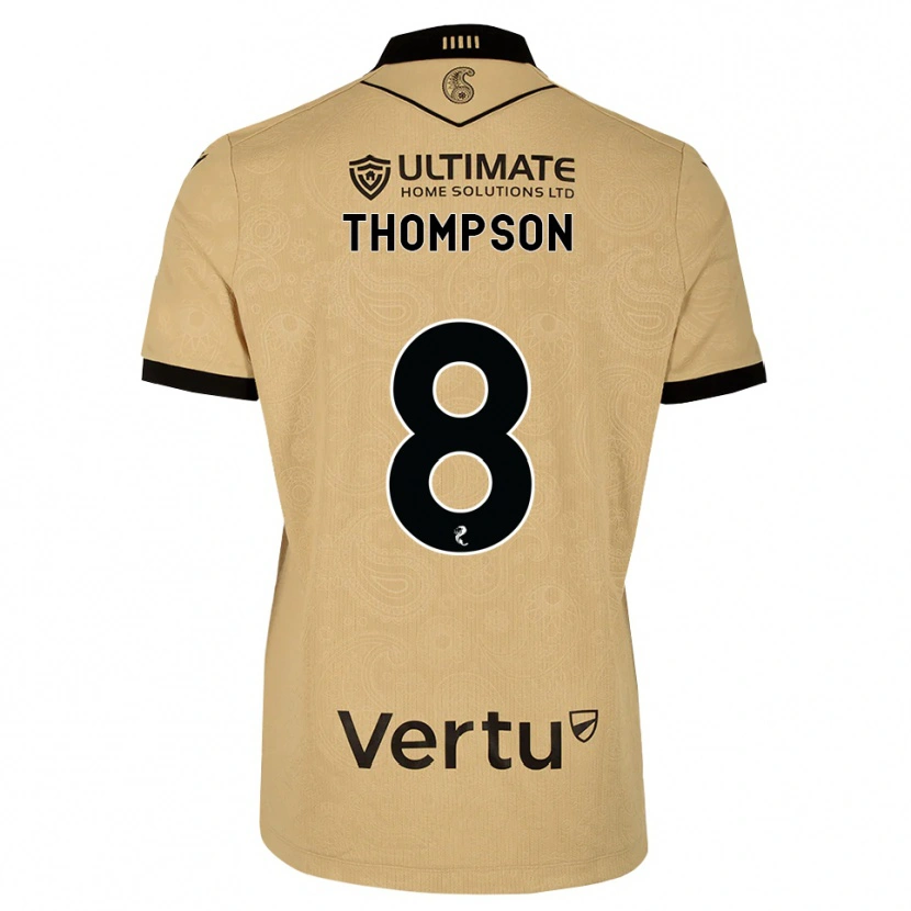 Danxen Damen Struan Thompson #8 Burlywood Schwarz Auswärtstrikot Trikot 2026/27 T-Shirt Schweiz