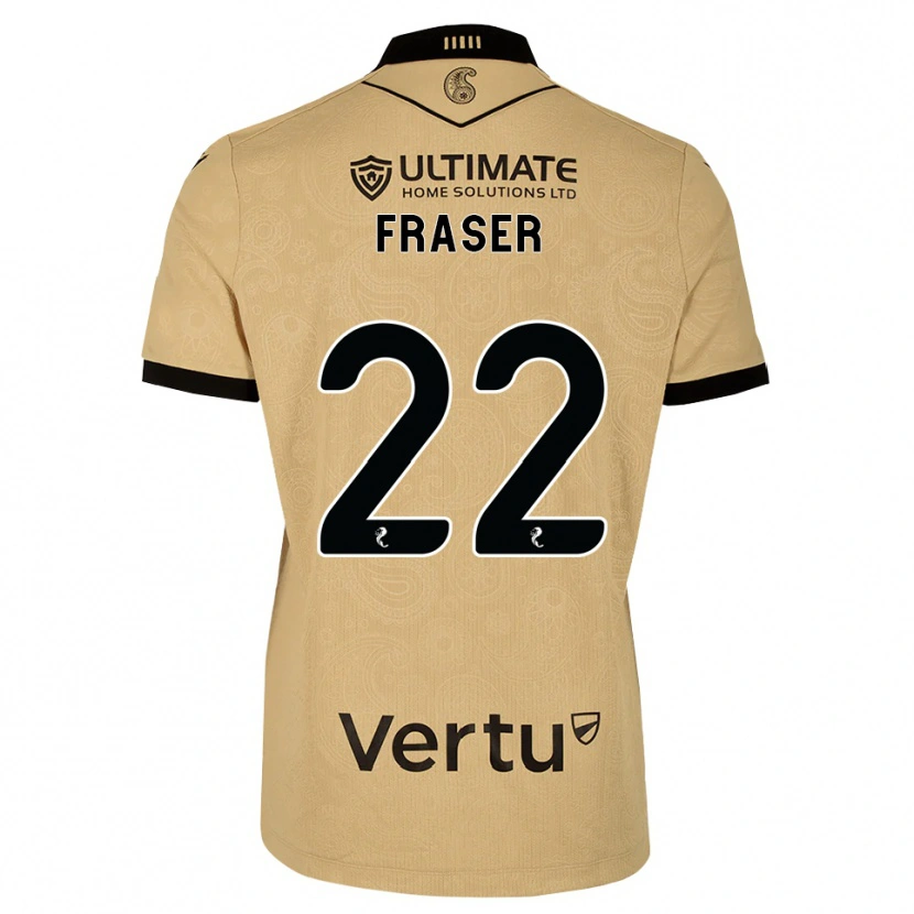 Danxen Damen Marcus Fraser #22 Burlywood Schwarz Auswärtstrikot Trikot 2026/27 T-Shirt Schweiz