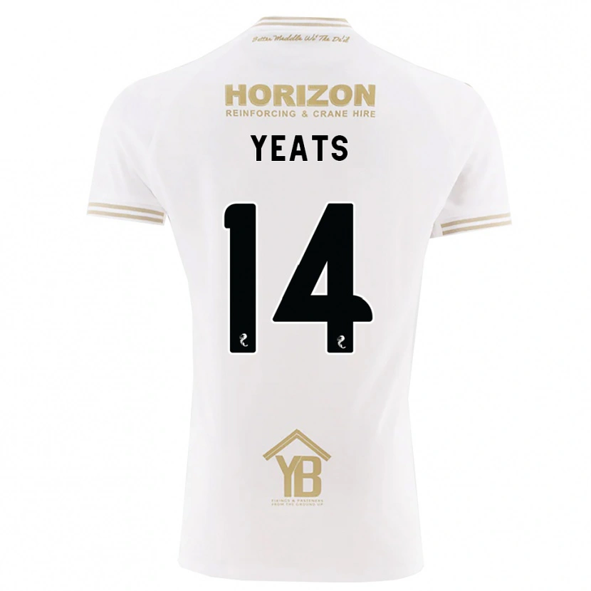 Danxen Damen Finn Yeats #14 Weizen Weiß Auswärtstrikot Trikot 2026/27 T-Shirt Schweiz