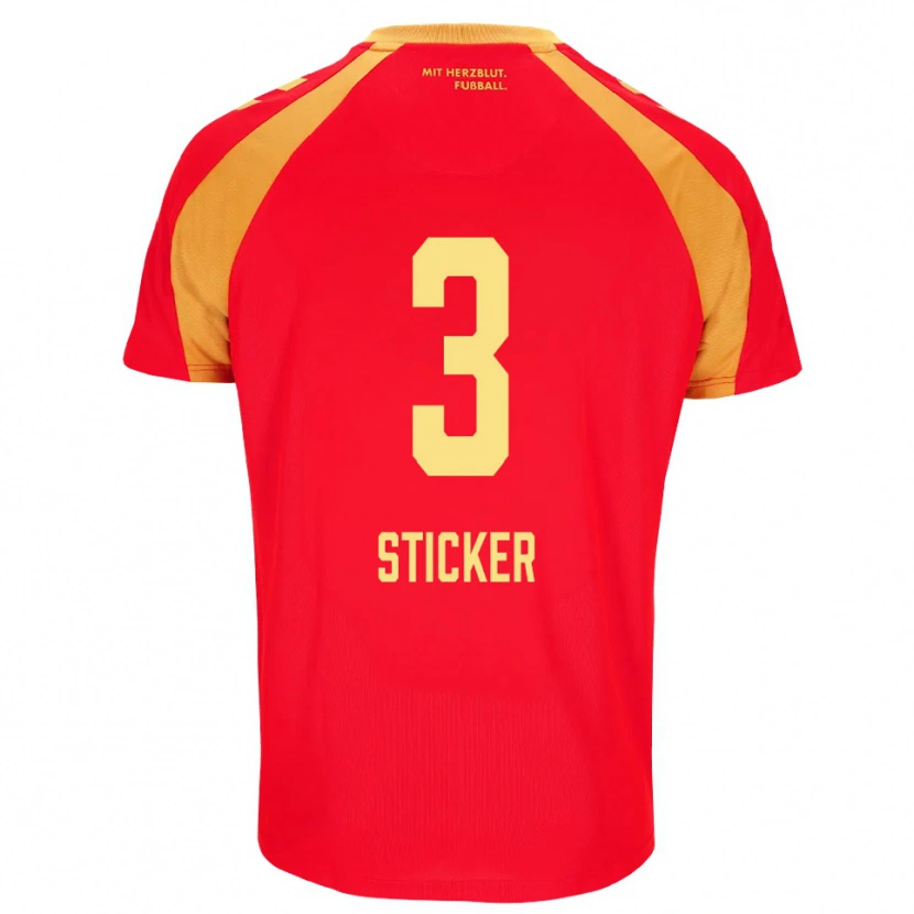 Danxen Damen Jonah Sticker #3 Rot Orange Schwarz Auswärtstrikot Trikot 2026/27 T-Shirt Schweiz