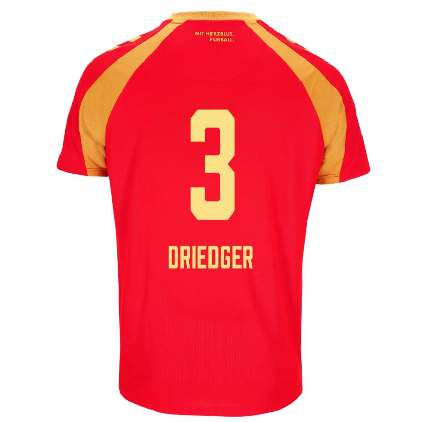 Danxen Damen Julian Driedger #3 Rot Orange Schwarz Auswärtstrikot Trikot 2026/27 T-Shirt Schweiz