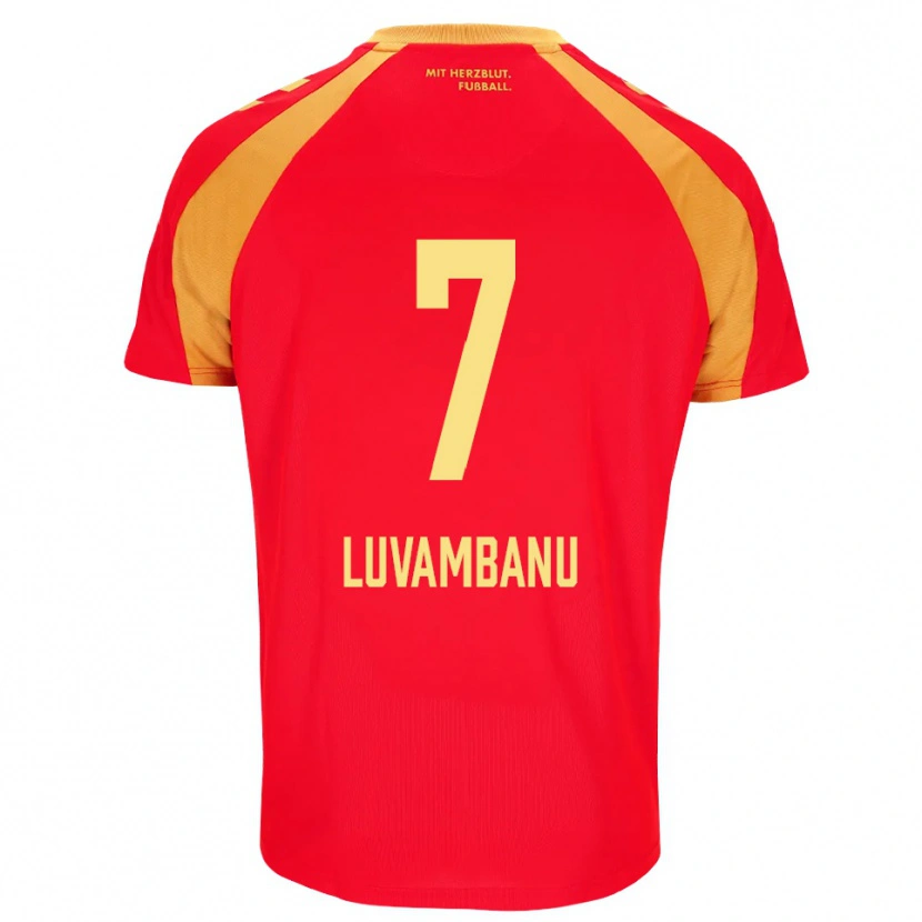 Danxen Damen Danell Luvambanu #7 Rot Orange Schwarz Auswärtstrikot Trikot 2026/27 T-Shirt Schweiz