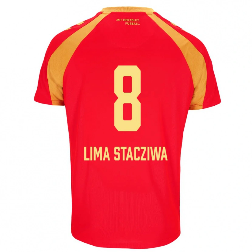 Danxen Damen Neo Lima Stacziwa #8 Rot Orange Schwarz Auswärtstrikot Trikot 2026/27 T-Shirt Schweiz