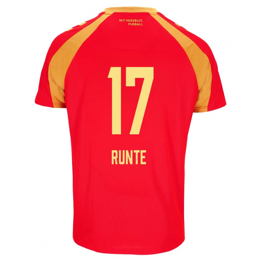Danxen Damen Marlon Runte #17 Rot Orange Schwarz Auswärtstrikot Trikot 2026/27 T-Shirt Schweiz