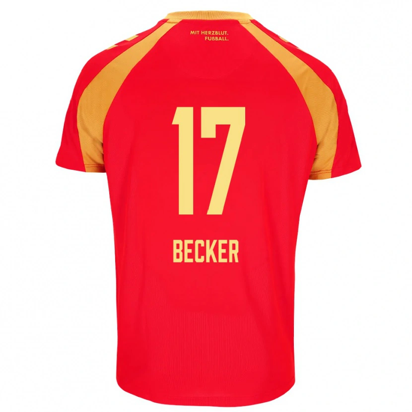 Danxen Damen Marlon Becker #17 Rot Orange Schwarz Auswärtstrikot Trikot 2026/27 T-Shirt Schweiz